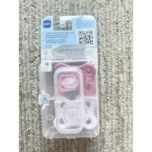 MAM Pink & Purple Self-Sterilizing Silicone Pacifiers - Pack of 2 for 0-6 Months